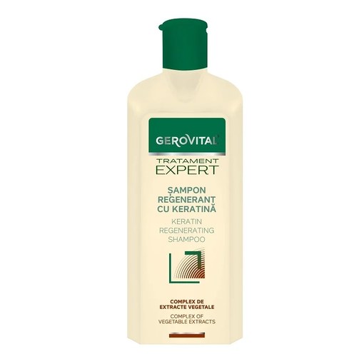 Sampon regenerant cu keratina Tratament Expert, 250ml, 11470, Gerovital