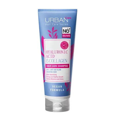Sampon fara sulfati cu acid hyaluronic si colagen, 250 ml, Urban Care