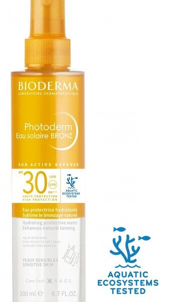 Apa cu protectie solara SPF30 pentru bronz imbunatatit Photoderm Bronz, 200ml, Bioderma