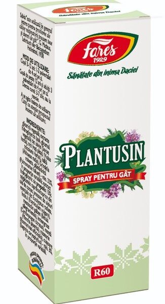 Spray pentru gat Plantusin, 20ml, Fares