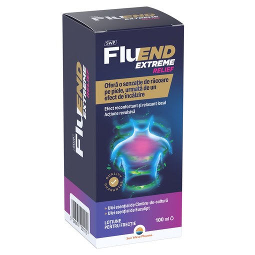 Lotiune pentru frectie Fluend Extreme Relief, 100 ml, Sun Wave Pharma
