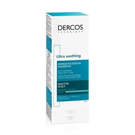 Sampon ultra calmant pentru par gras si normal Dercos Ultra Soothing, 200 ml, Vichy