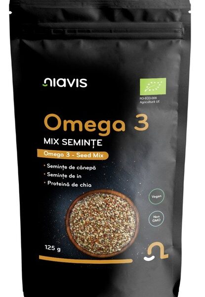 Omega 3 - Mix Seminte Ecologice/BIO, 125 g, Niavis