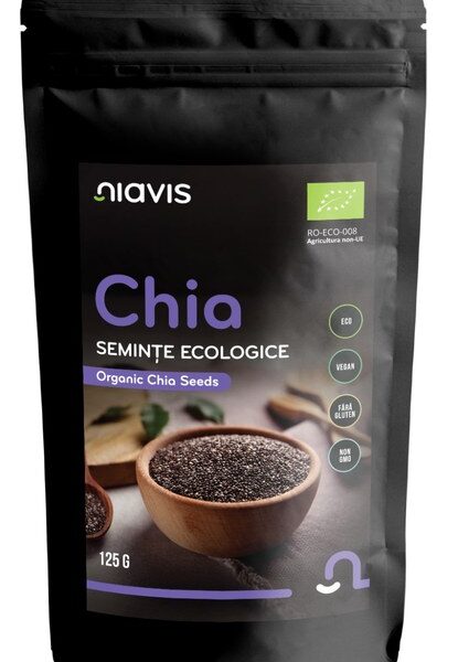 Seminte de Chia Ecologice/BIO, 125 g, Niavis