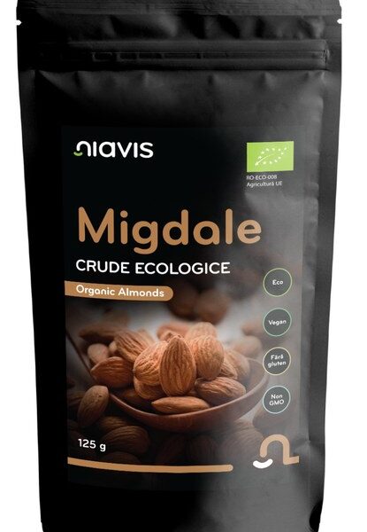 Migdale Crude Ecologice/BIO, 125 g, Niavis