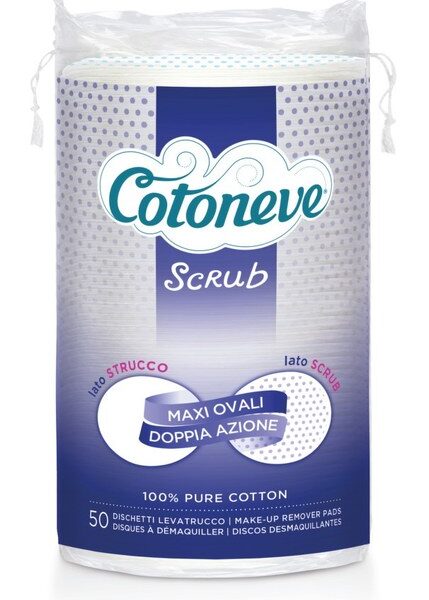 Dischete demachiante exfoliante maxi ovale, 50 bucati, Sisma