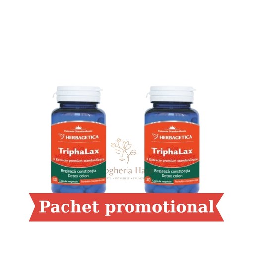 Pachet Triphalax, 30+30 capsule, Herbagetica