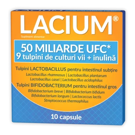 Lacium 50 miliarde UFC, 10 capsule, Zdrovit