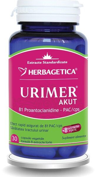 Urimer Akut, 30 capsule, Herbagetica
