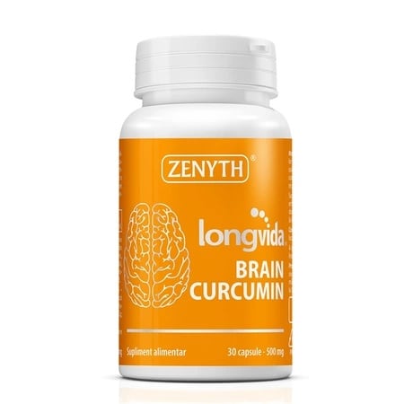Longvida Brain Curcumin 500 mg, 30 capsule, Zenyth