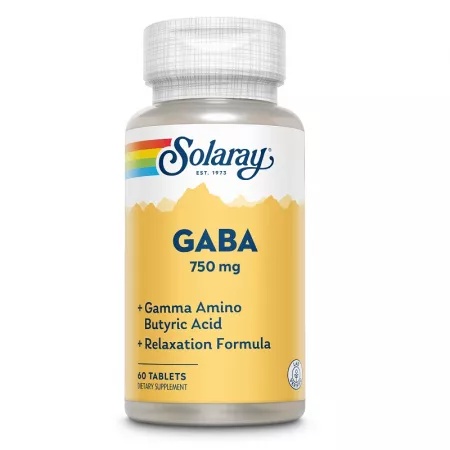 Gaba 750mg Solaray, 60 tablete, Secom