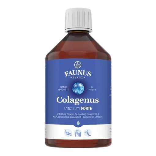 Colagen hidrolizat pentru articulatii Colagenus Articulatii Forte, 500ml, Faunus Plant