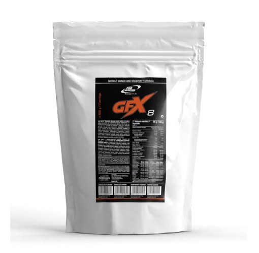 Gainer pentru creștere în greutate și masă musculară, GFX-8 Natur, 1500 g, Pro Nutrition