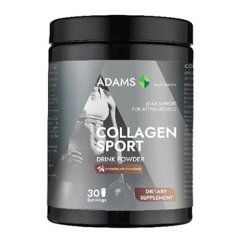 Collagen pulbere instant cu aroma de ciocolata, 600g, Adams