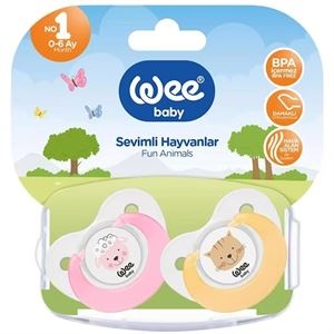 Suzeta din silicon rotundă cu tipar nr. 3, cod 831, Wee Baby