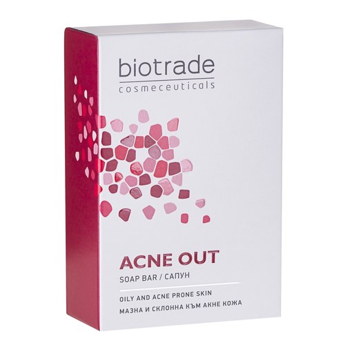 Sapun pentru tenul gras si acneic Acne Out, 100g, Biotrade