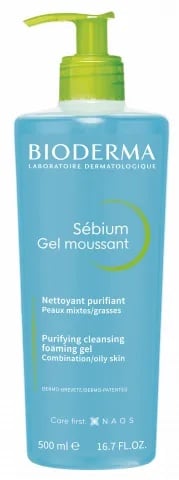 Gel spumant Sebium, 500ml, Bioderma