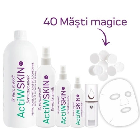 Pachet complet tratament anti-acnee, ActiW SKIN