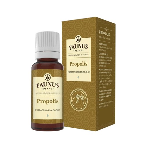 Tinctură Propolis, 20 ml, Faunus Plant