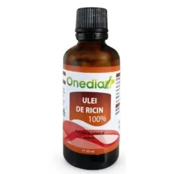 Ulei de Ricin 100%, 50 ml, Onedia