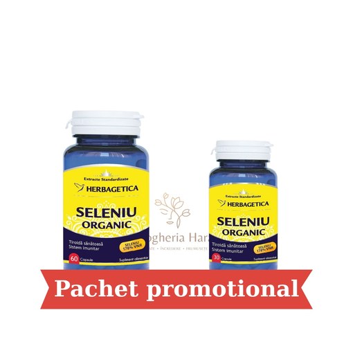 Pachet Seleniu Organic, 60+30 capsule, Herbagetica