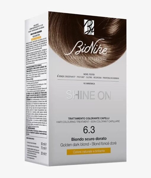 Vopsea pentru par Nr. 6.3 Golden Dark Blond Shine On, 1 bucata, Bionike